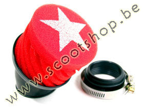 Stage 6 Luchtfilter - Rood - 44mm.